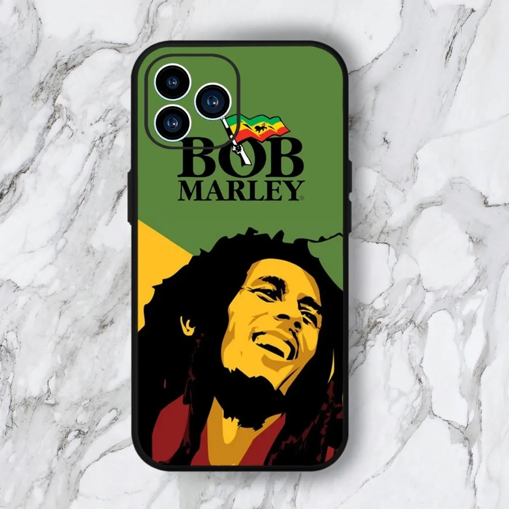 Чехол для телефона Singer B-Bob M-Marley iphone 15 14 13 12 11 Pro Max Mini X 7 8 Мягкий чехол