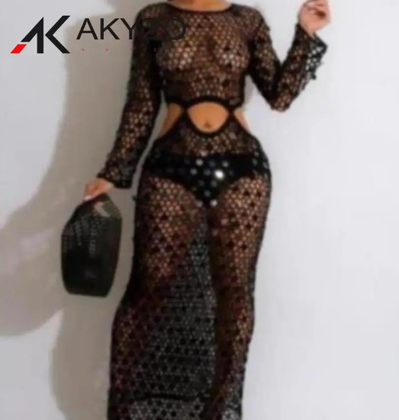 

Платье-накидка женское летнее с перламутровыми вставками и блестками