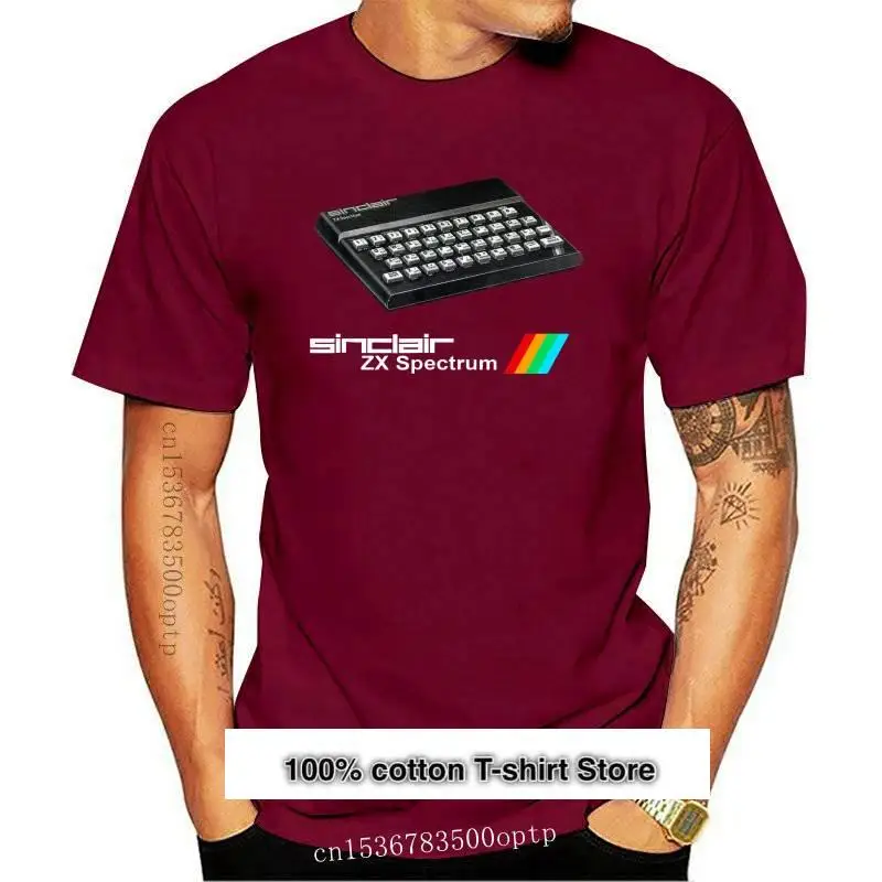 Camiseta de manga corta con estampado ZX Spectrum, camisa de estilo vintage, 8 bits, 80