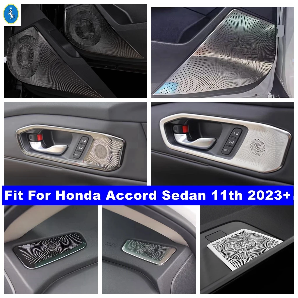 

AC Air Vent Outlet / Door Stereo Speaker / Dashboard Panel Sequins Cover Trim For Honda Accord Sedan 11th 2023 2024 Accessories