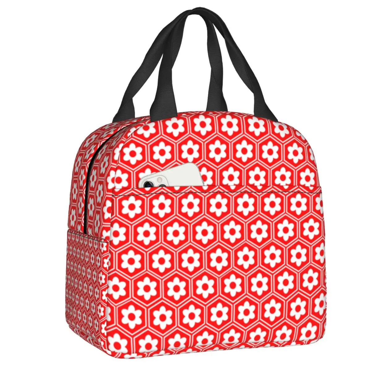 

Изолированная сумка для обеда Kagome Inuyasha с цветочным принтом аниме Sesshoumaru для женщин, многоразовая охлаждающая термальная коробка для бенто, рабочие сумки для пикника