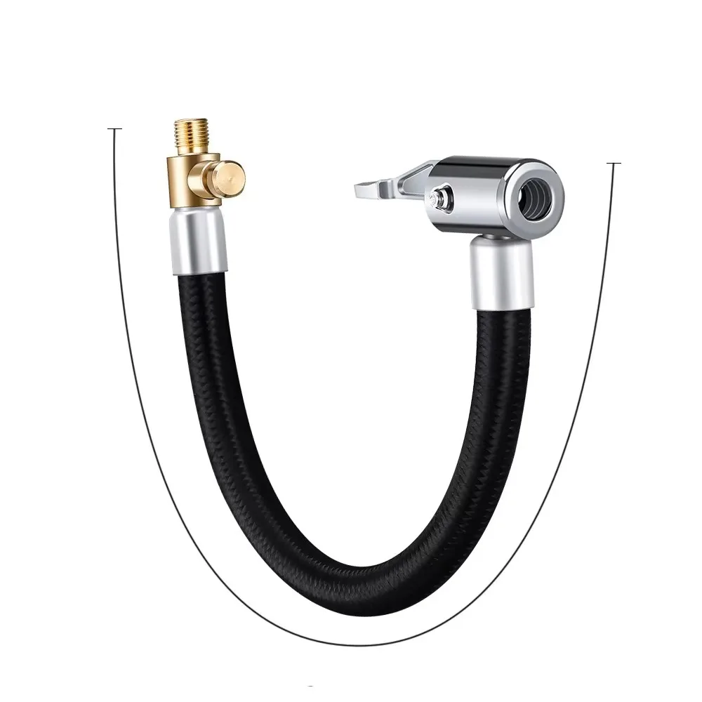 

10, 20, 40, 60 см, шланг для накачивания автомобильных шин, надувной воздушный насос, удлинительная трубка, адаптер, поворотное соединение для шин, фиксирующий воздушный патрон