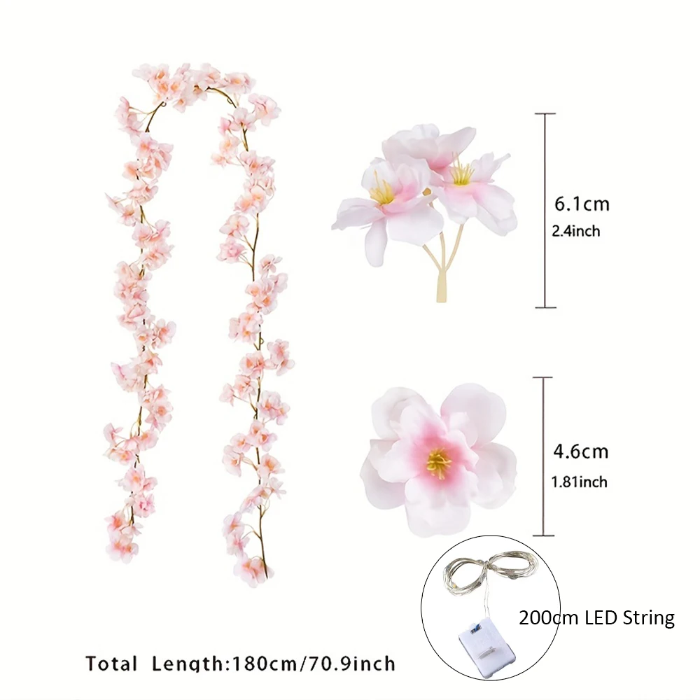 

Искусственная веточка сакуры с LED-подсветкой