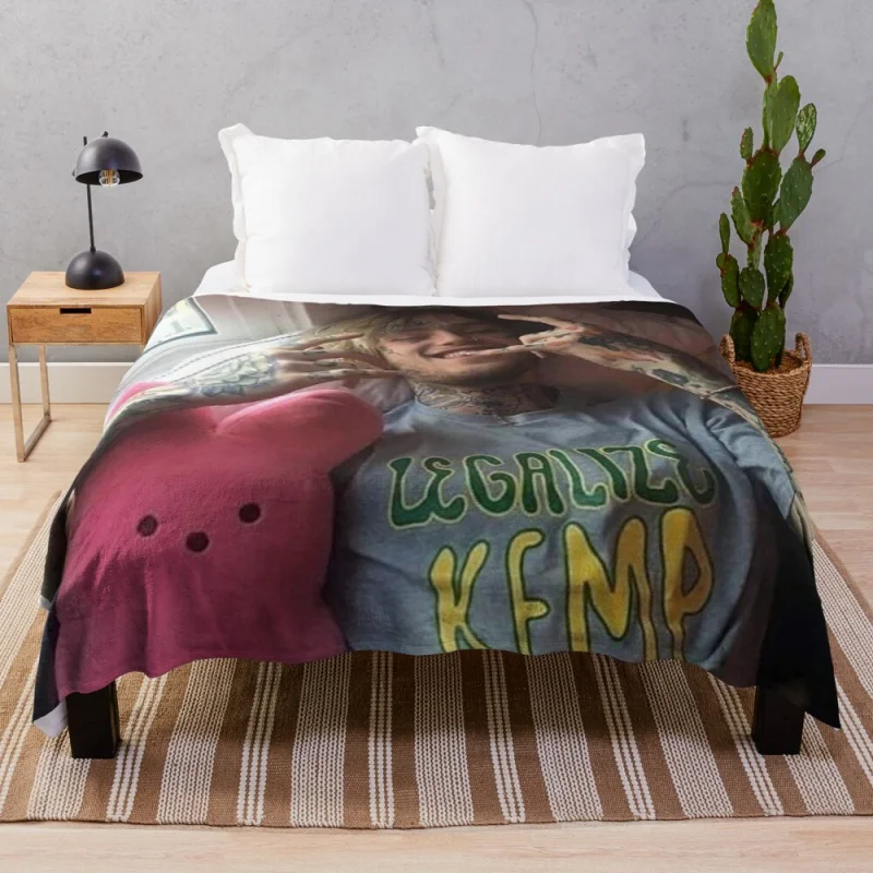 

LIL PEEP MERCH Throw Blanket Soft