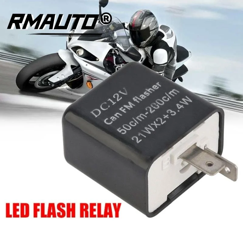 

Motorcycle LED Flasher Relay 12V 2 Pin Frequency Relay Turn Signal Indicator Motorcycle Motorbike Fix Motorcycle Flasher