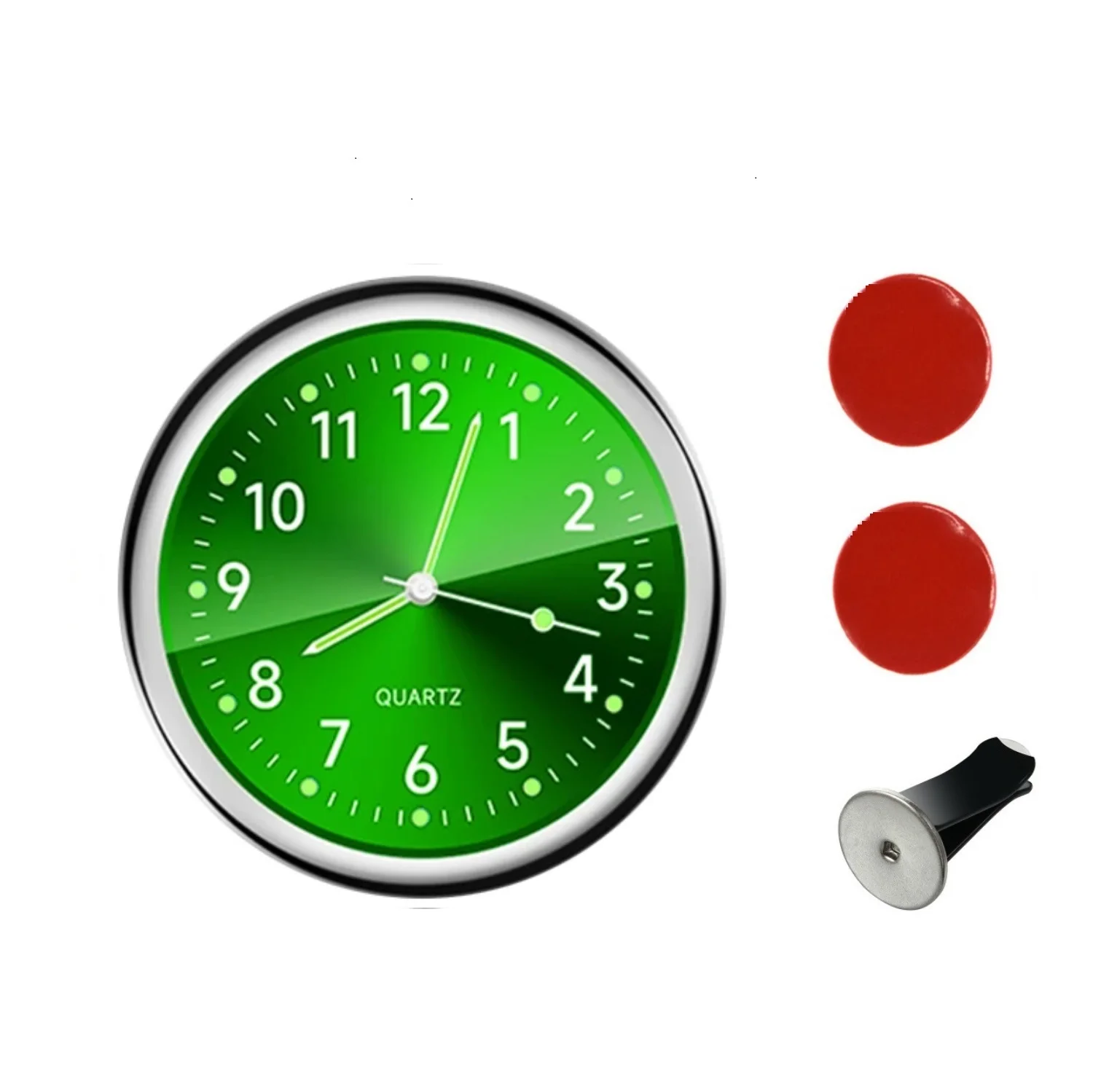 

40 мм миниатюрные светящиеся автомобильные часы, водонепроницаемые электронные кварцевые часы, велосипедные мотоциклетные часы, автомобильные аксессуары в автомобиле