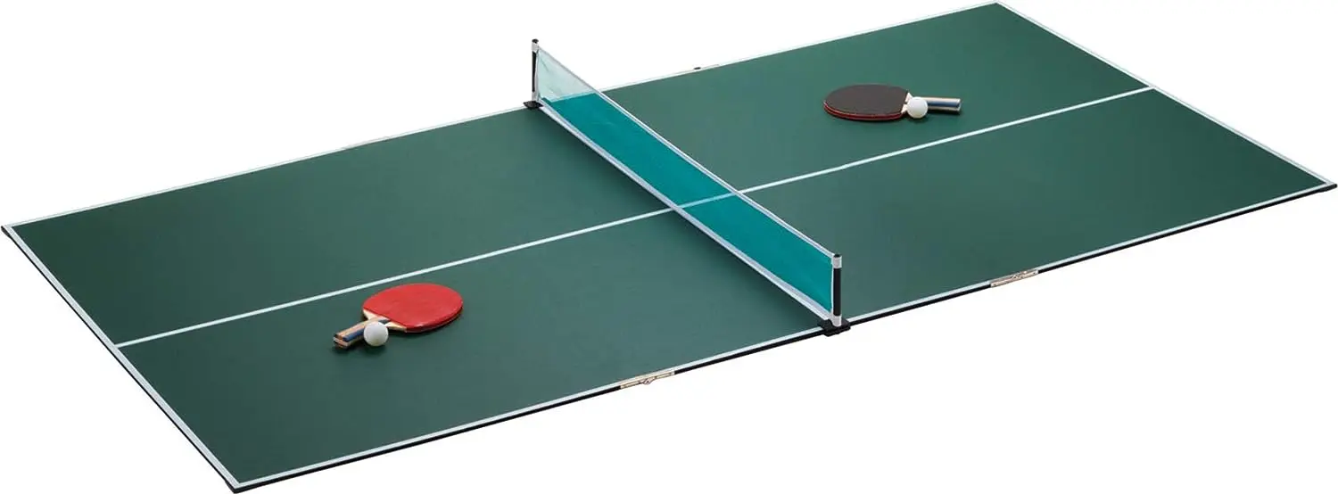 

Portable Table Tennis Top, Turn Any Surface into a Game Table for Quick Paced Fun in Any Location, Green, one Size