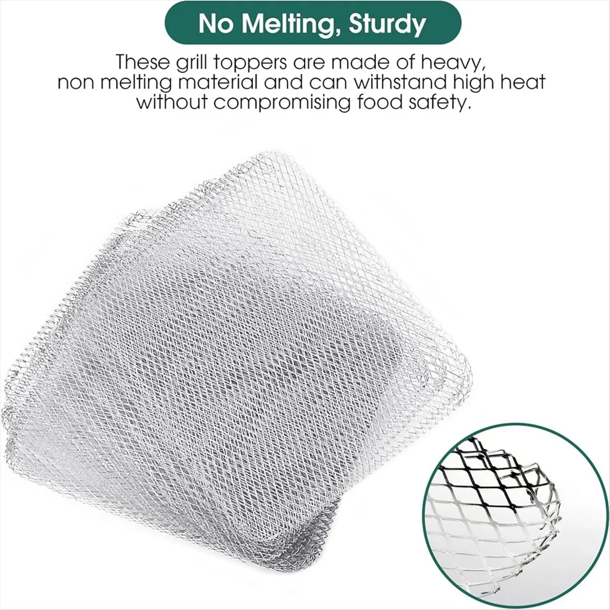 Фото ABNQ Grill Topper, одноразовые подкладки для гриля, 10 штук, для использования на открытом воздухе, одноразовые вкладыши для гриля. №3