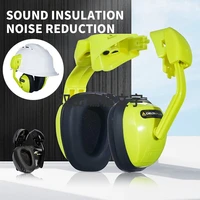 yingyyee helmet attachable earmuff blocking sound reduction protectors hearing protection hard hat attachment for construction