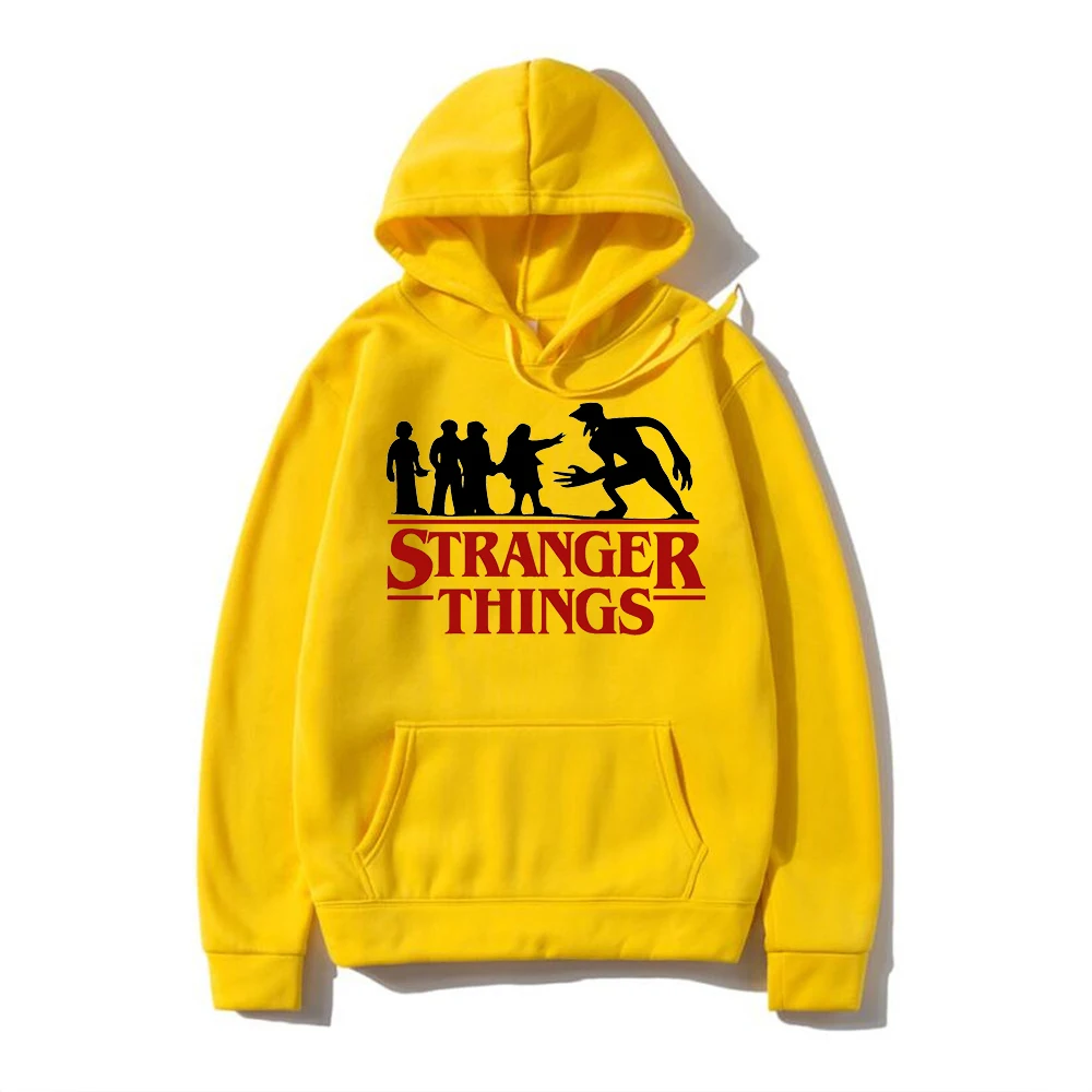 

Stranger Things Alphabet 2D Print Hoodie Men's Spring Autumn Plus Size Fleece Home Couple Sweatshirt Women's Multicolor