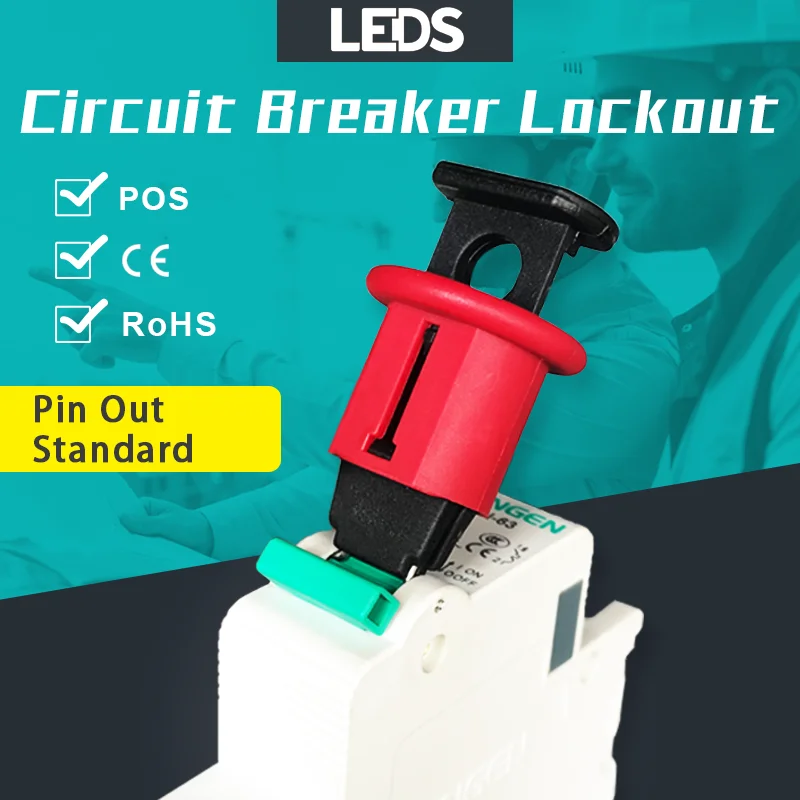 

MCB Lockout Miniature Circuit Breaker Lockout Electrical Air Break Switch Handle Lockout Isolation LOTO Device Pin Out Standard