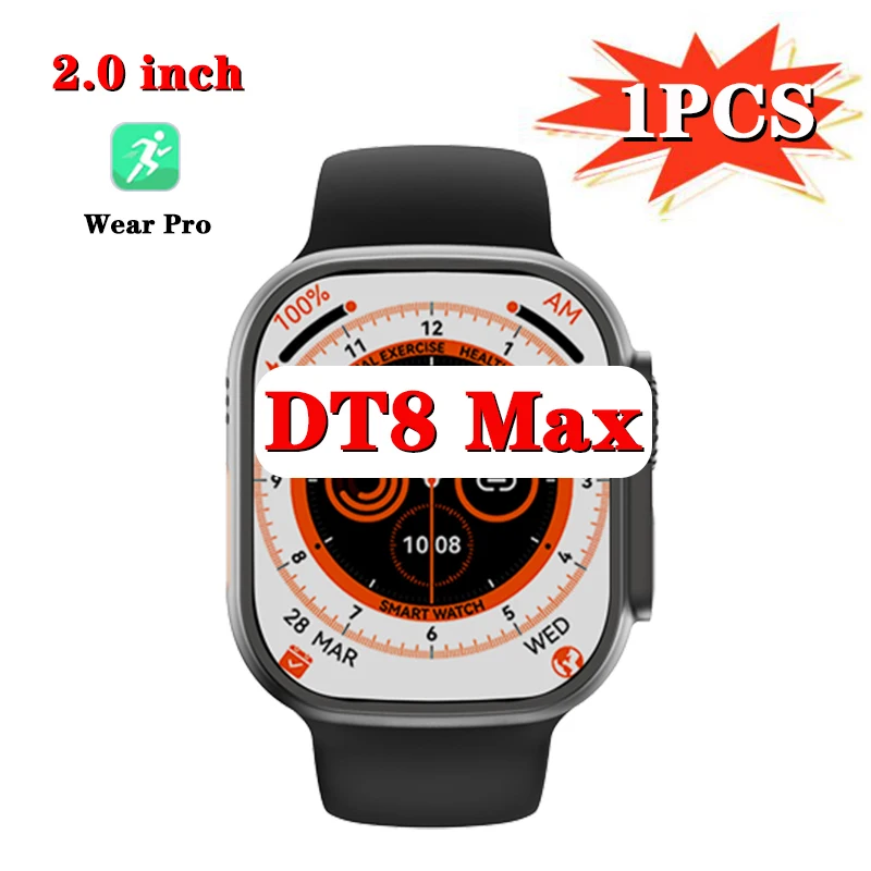 

Смарт-часы DT8 Max, 2/3/4/5/6 шт., 8 дюймов, NFC