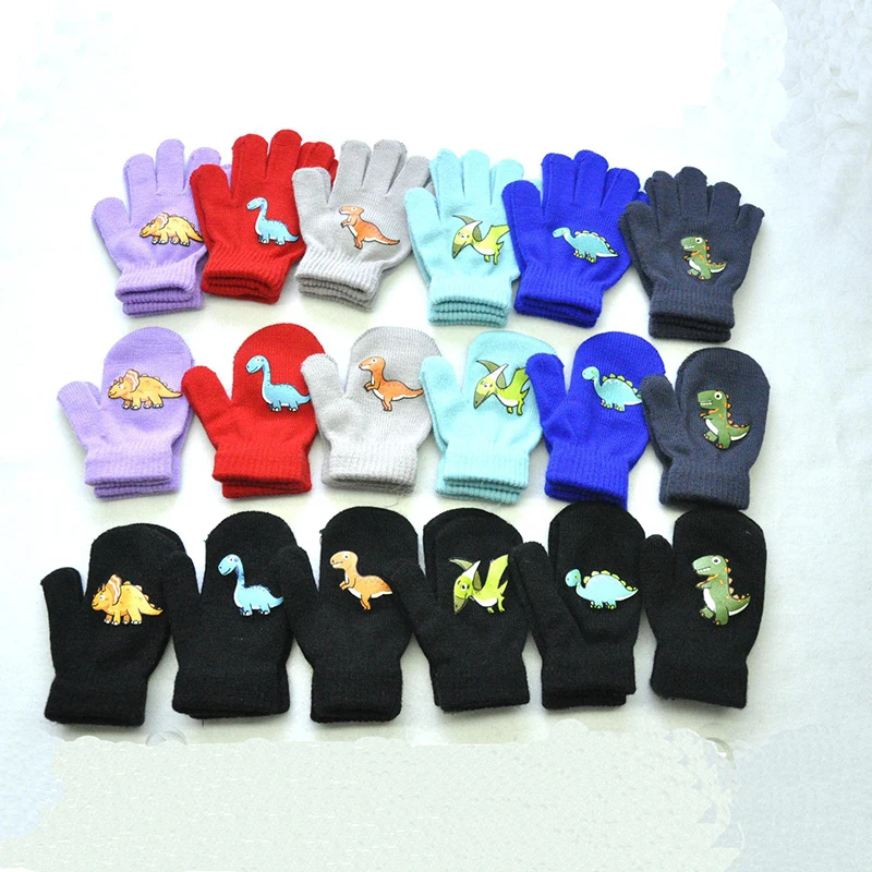 Детские зимние плотные плюшевые теплые перчатки От 1 до 3 лет для мальчиков