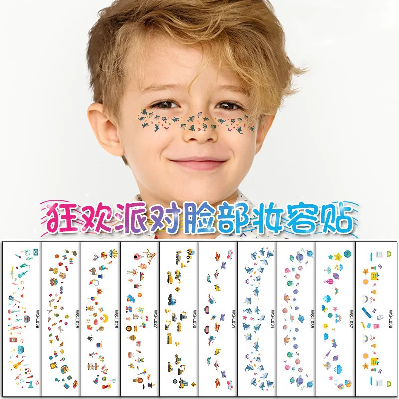

Fake Freckles Tattoo Stickers for Children Waterproof Personality Party Makeup Cartoon Disposable Temporary Color Face Stickers