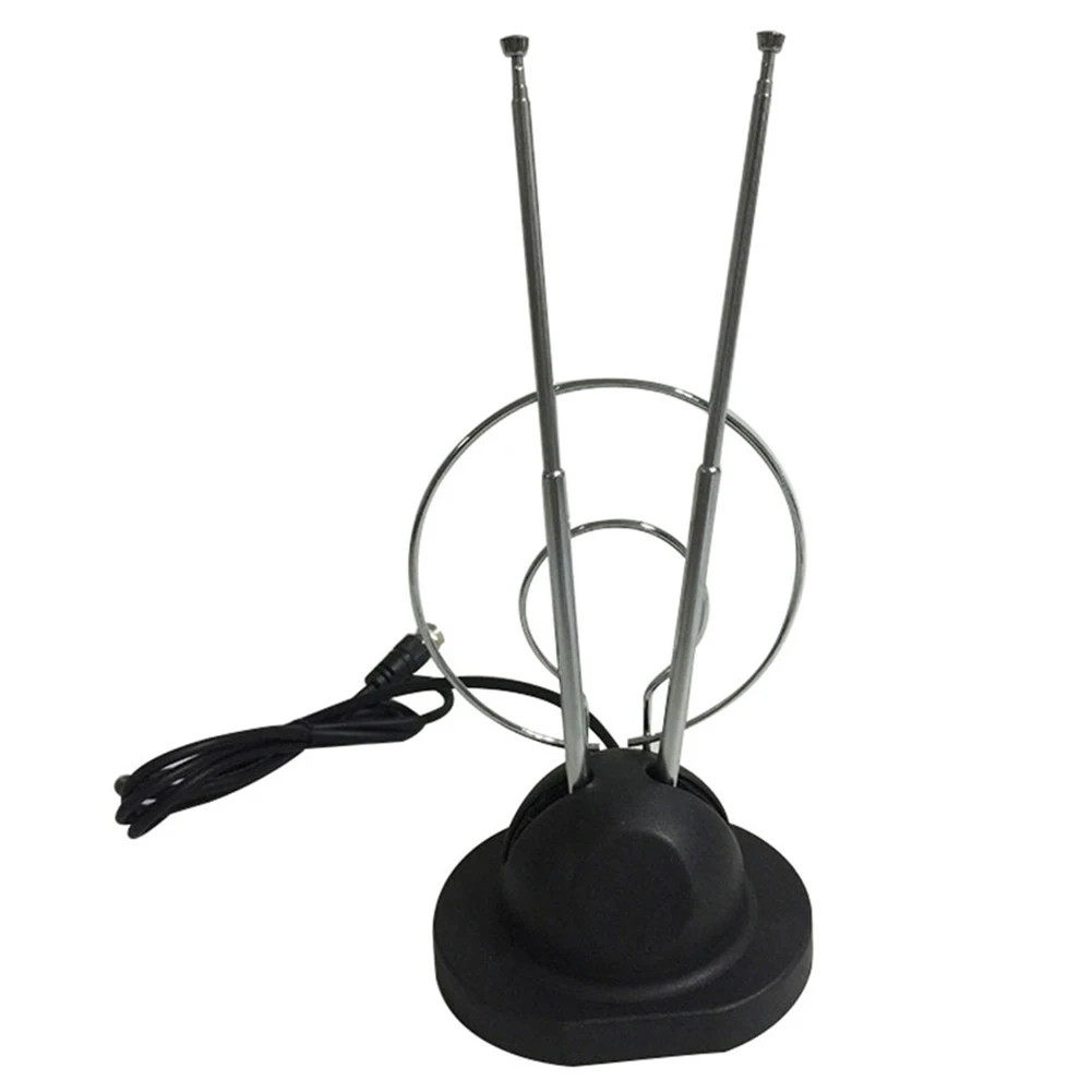 

Portable TV Antenna Receiver Universal HDTV UHF VHF Home HD Amplified Aerial Indoor Digital Signal Booster Stable Freeview