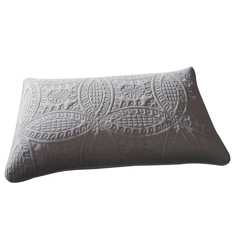 

2pcs/pair Solid Colors Waterproof Anti-head Oil Bedroom Bedding Pillowcase Breathable Cozy Sleep Pillow Cover Home Hotel Decor