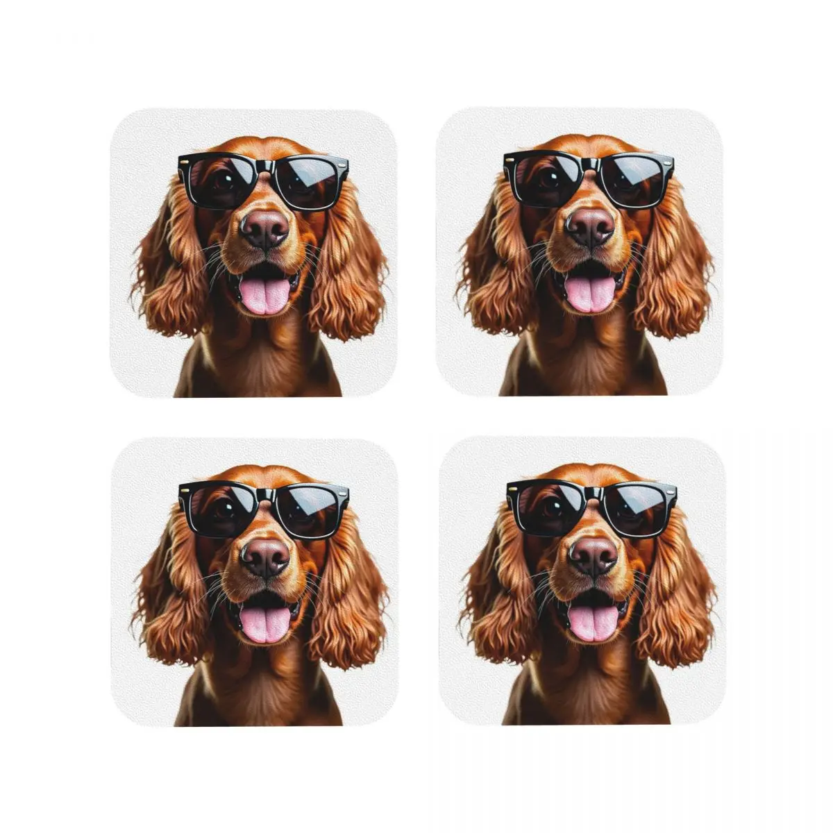 Забавные крутые кокер-спаниель в солнцезащитные очки подставки кухонные