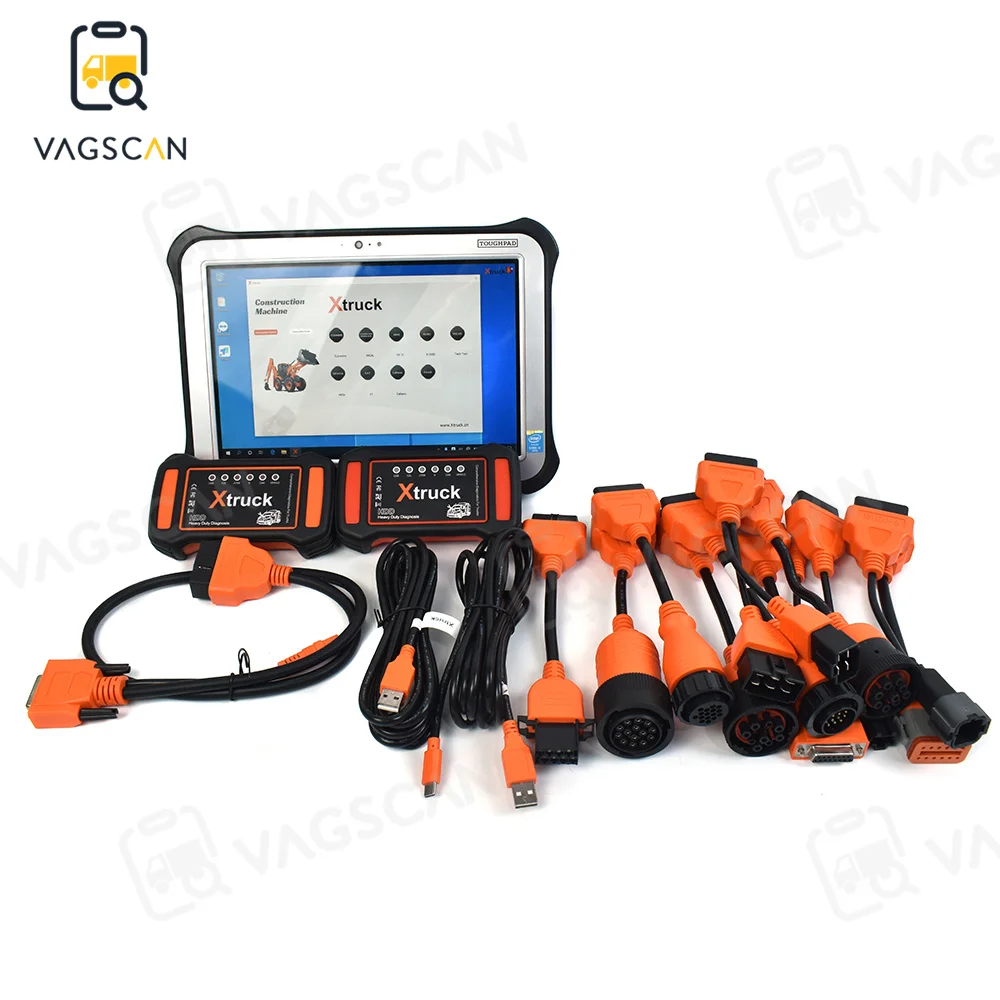 

Xtruck HDD Y009 Diagnostis Tools Support for Multifunctional 7/6 in 1 Heavy Duty Trucks Excavators Equipment with FZ G1 Tablet