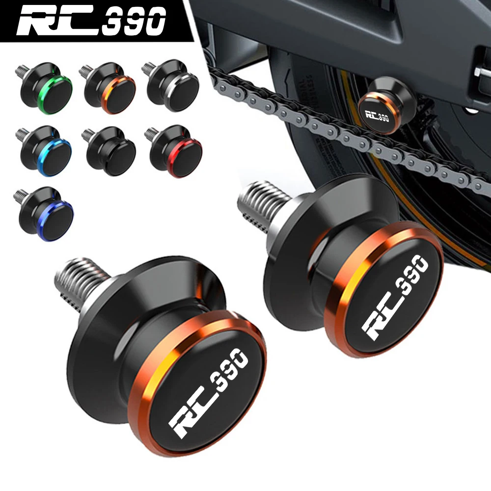 

Motorcycle CNC Alumiunm 10mm Swingarm Spools Sliders Stand Screws For RC 390 RC390 2014-2021 2020 2019 2018 2017 2016 2015
