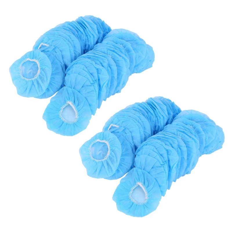 

200 Pcs Disposable Hygienic Sanitary Earpads Ear Pads Cushions Stretchable Fabric For Headsets