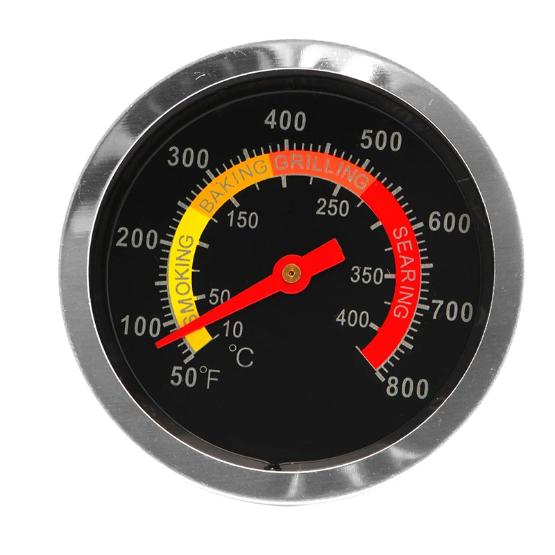 

Stainless Steel Barbecue BBQ Smoker Grill Thermometer Temperature Gauge 10-400℃