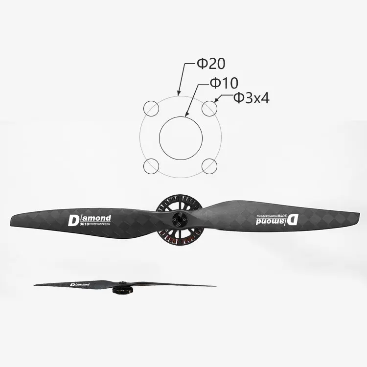

Foxtech Diamond 3010 CF Propeller for Multi-rotor UAV Drone