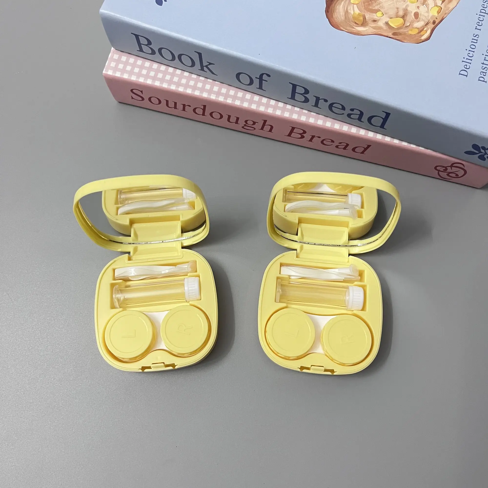 Японская милая коробка для контактных линз R-Rilakkuma мультяшное портативное