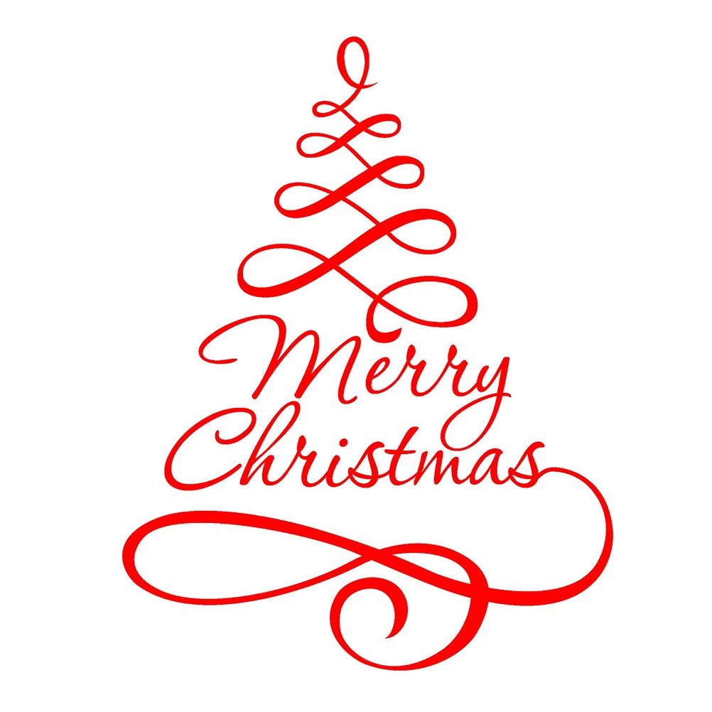 

Christmas Wall Merry Stickers Window Clings Decals Sticker Holiday Decortree Removable Declas Winter Decal