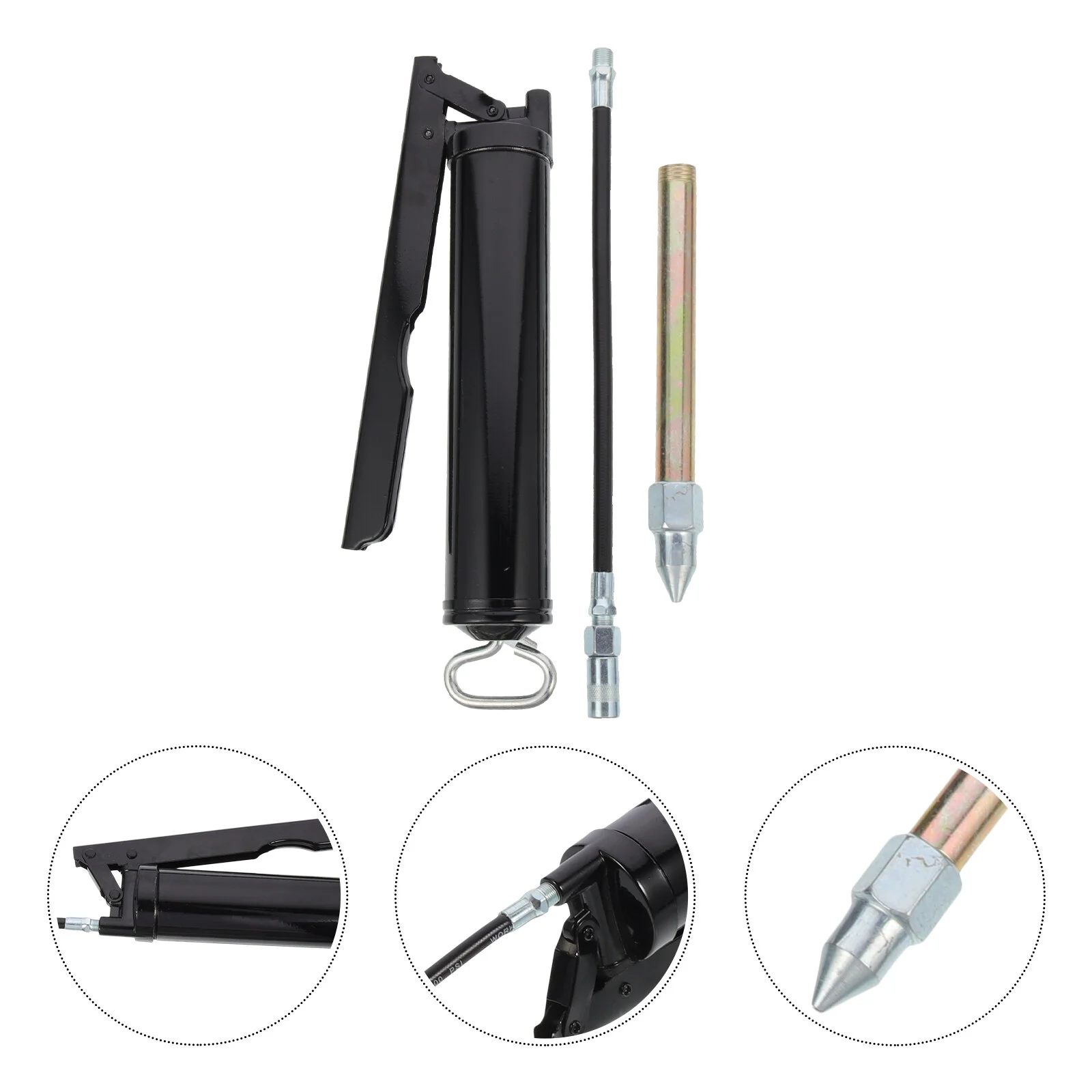 

Car Tools Hose Oil Filler Auto Manual Grease Lever Seamless Steel Pipe Heavy Duty Work