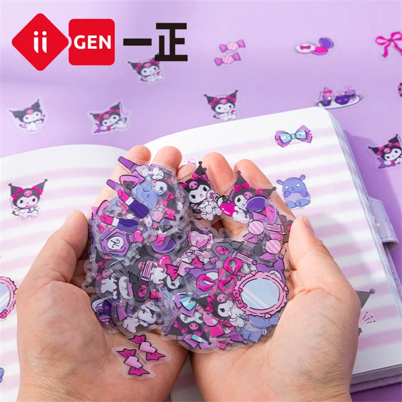 24 пакет/лот Sanrio корица Kuromi наклейки милые скрапбук DIY дневника декоративные