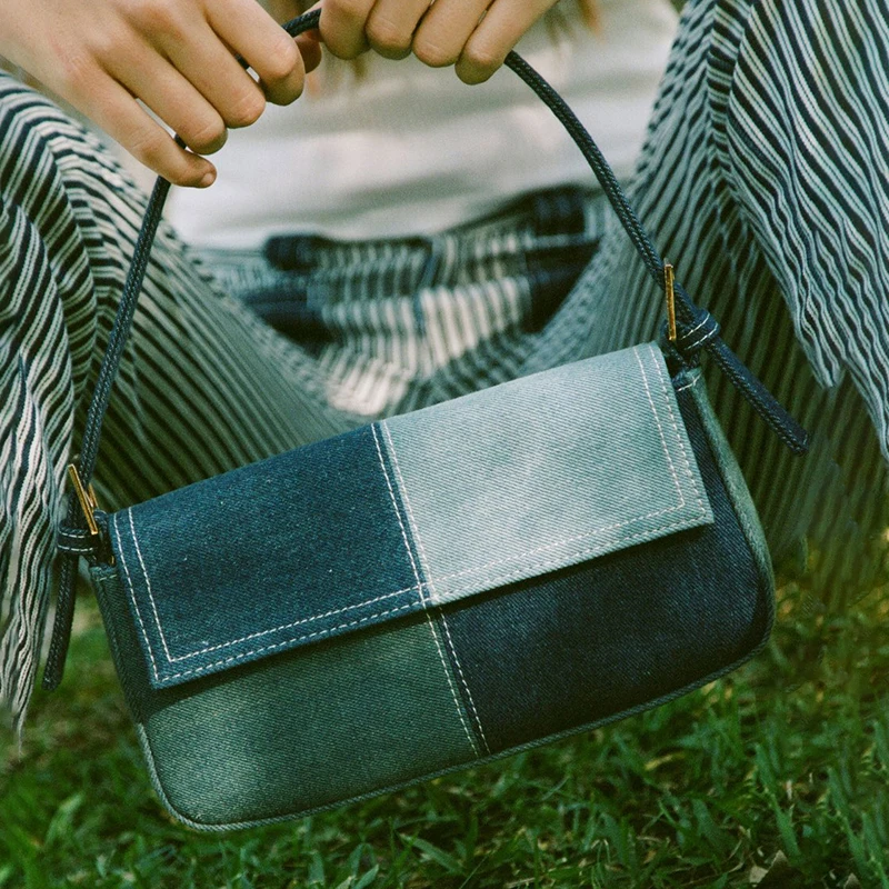 

Повседневная Вельветовая сумка через плечо для женщин 2023, дизайнерская Роскошная брендовая маленькая сумка в стиле пэчворк, трендовая Женская сумочка из искусственной кожи
