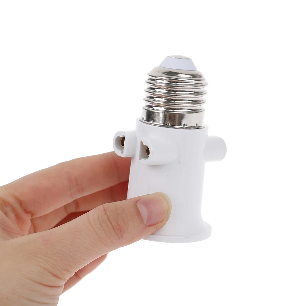 

1PC 100-240V 4A EU Plug Connector E27 Light Socket Bulb Adapter Lamp Holder Base