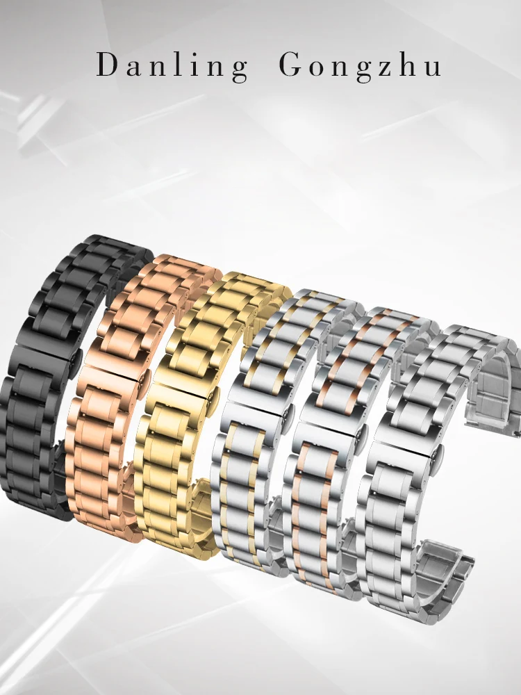 Ремешок из нержавеющей стали для часов Tissot Longines Rossini Armani металлический браслет