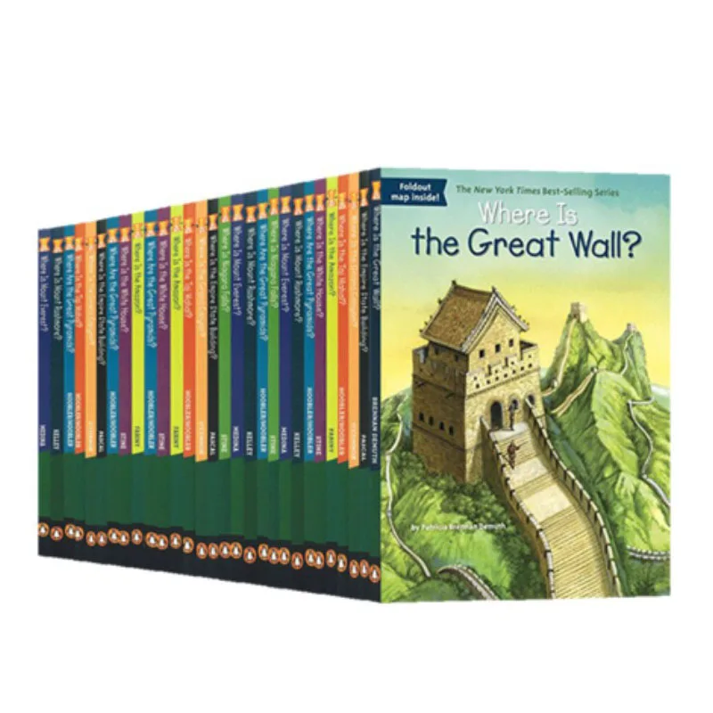 30 Books/Set Where Is Children's English Popular Science World Geographical And Historical Sites Book Early Education Learning