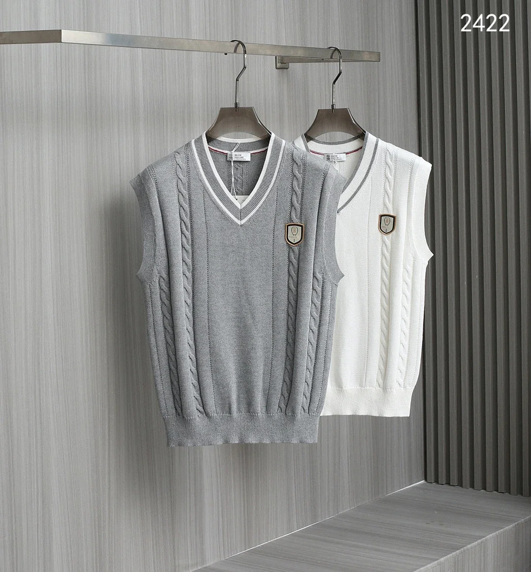 Классический мужской Трикотажный жилет BLLIYOSS из хлопка жареного теста новинка 2024