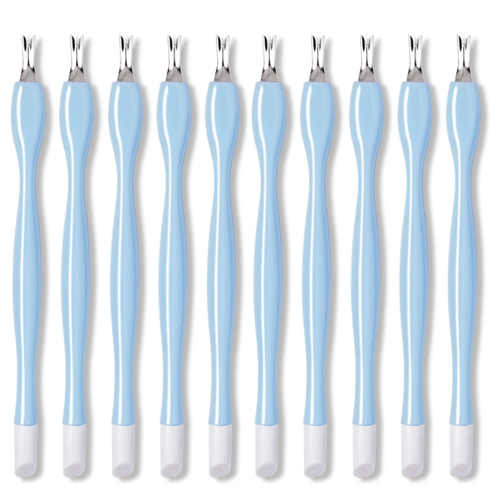 10/5Pcs Dead Skin Remover Nail Art Fork Cuticle Remover Nipp