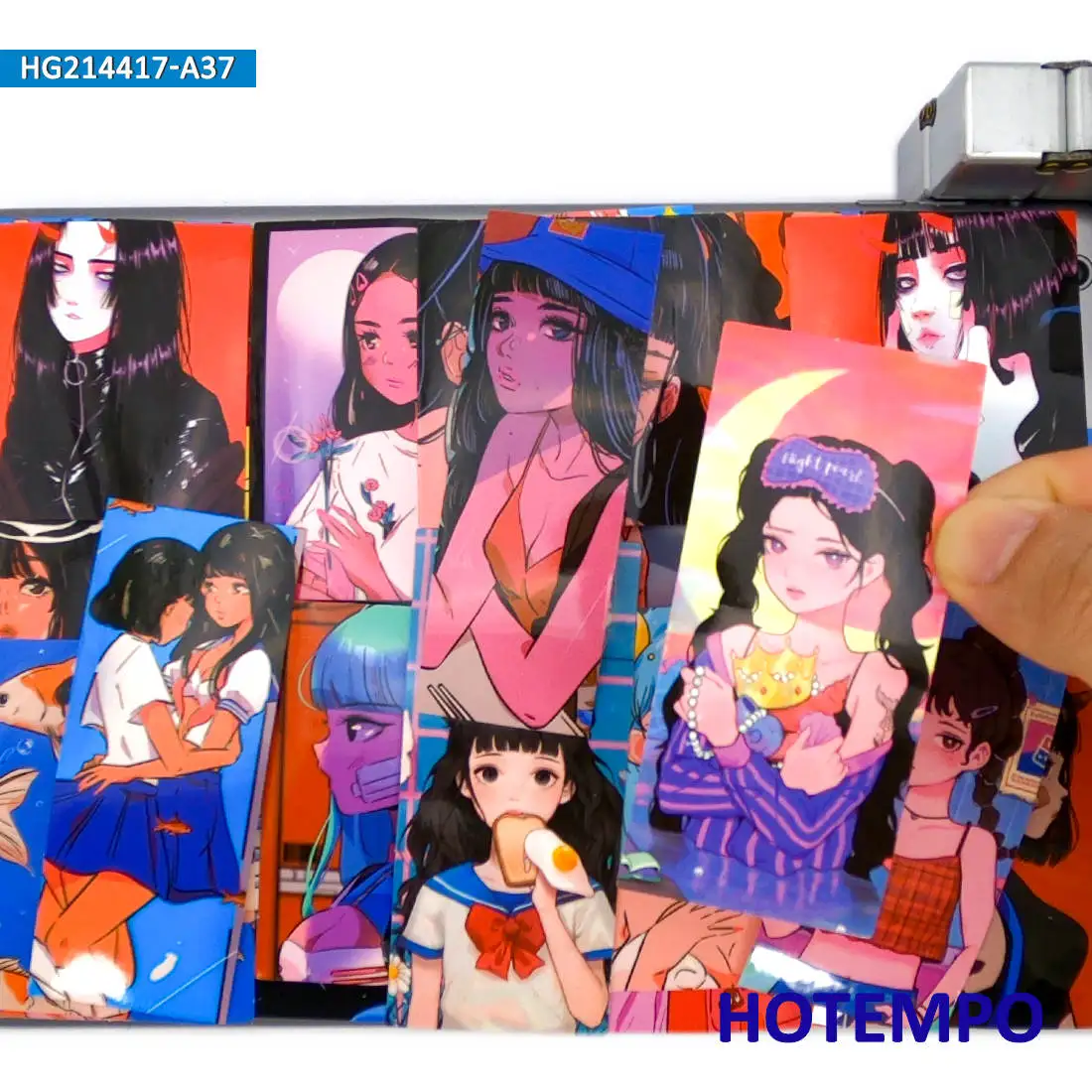 

37Pieces Anime Sweet Girls Cute Fashion Girlie Style Waterproof Stickers for Phone Laptop Skateboard Bike Motorcycle Car Sticker