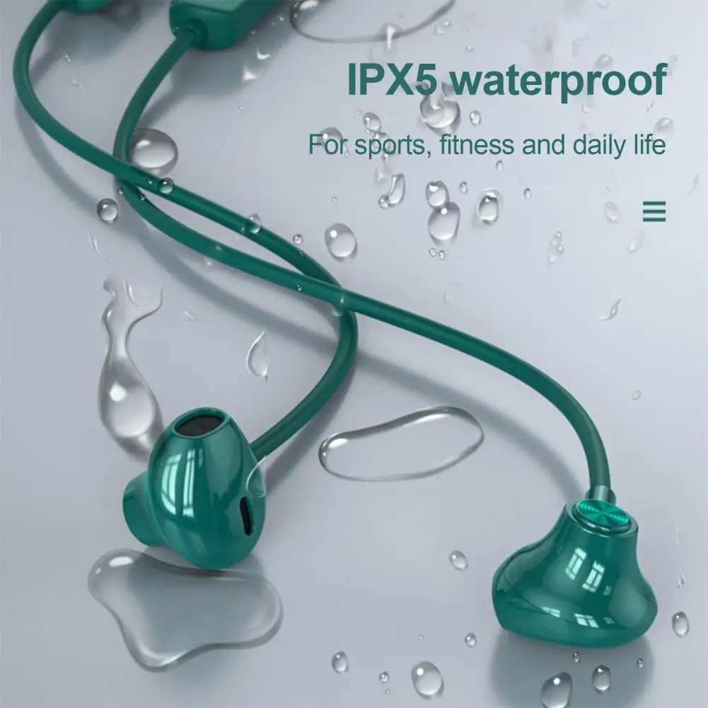 

Проводные наушники-вкладыши, стабильная передача, водонепроницаемость IPX5, стерео спортивные наушники-вкладыши с шейным ободом, телефон