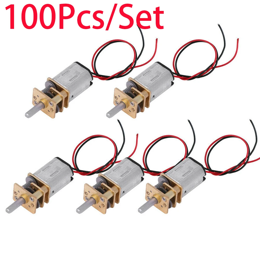 

5Pcs Micro Mini N20 Gear Motor DC 3V -6V 5V 60RPM Slow Speed Full Metal Gearbox Reducer Electric Motor DIY Toy High Quality