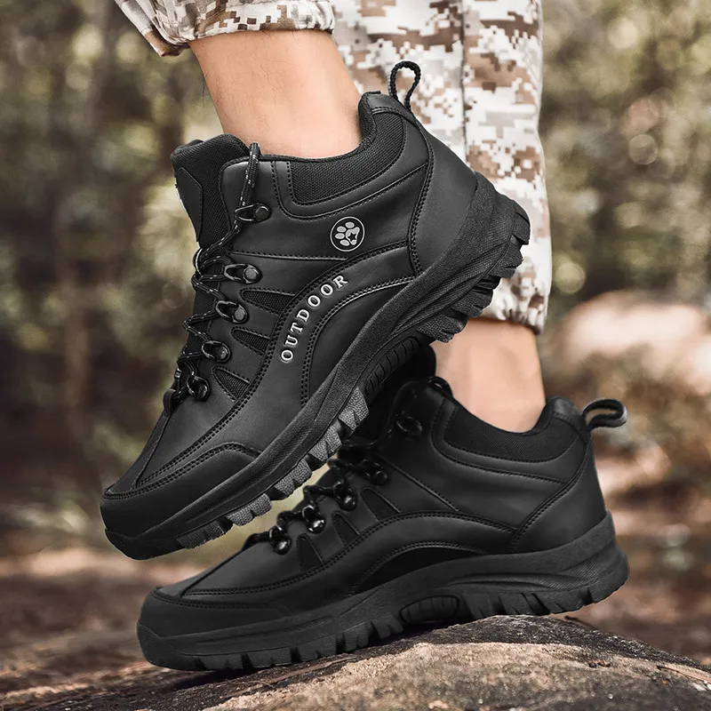 New Arrival Classics Style Men Hiking Shoes Winter Outdoor Trekking Sneakers Men Warm Lace Up Sport Shoes for Men Plus Size 49