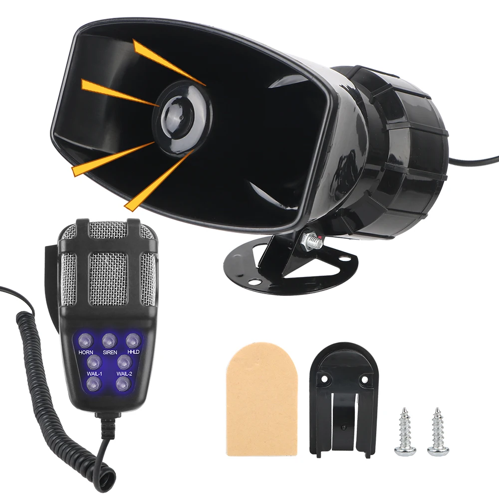 

Многоцветная Полицейская Сирена, Звуковой Эффект Воздушной Эскадрильи, Автомобильная Сигнализация, Мегафон, 120 дБ, Громкий, ...