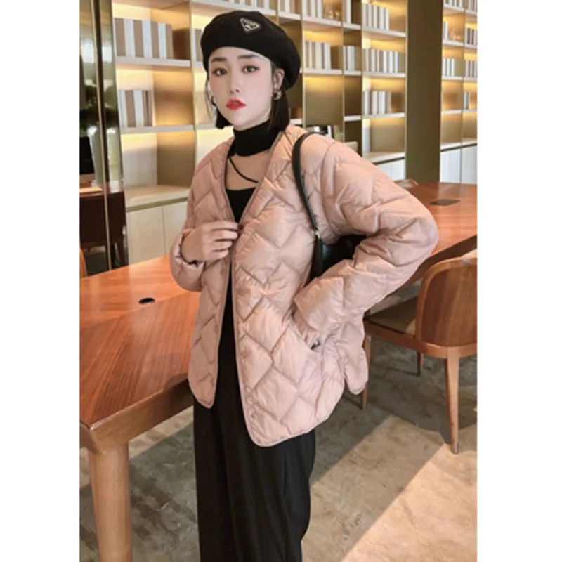 2022 Autumn And Winter New Light Down Jacket Women's High-grade Light Down Casual Light Warm Portable Short Jacket Slimming