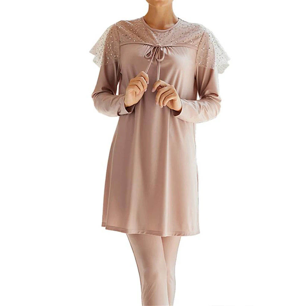 

Muslim Swimwear 3 Pieces Suit Full Cover Islamic Swimsuite Hijab Long Sleeves Sport Swimsuit Burkini Femme Musulmane