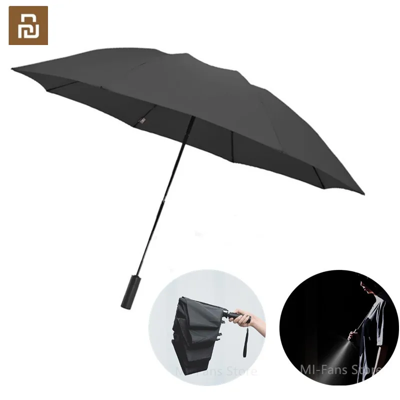 

Youpin 90Fun 8K Automatic Reverse Folding Umbrella Led Luminous Windproof Wind Resistant Umbrella UPF50+ Anti UV With LED Light