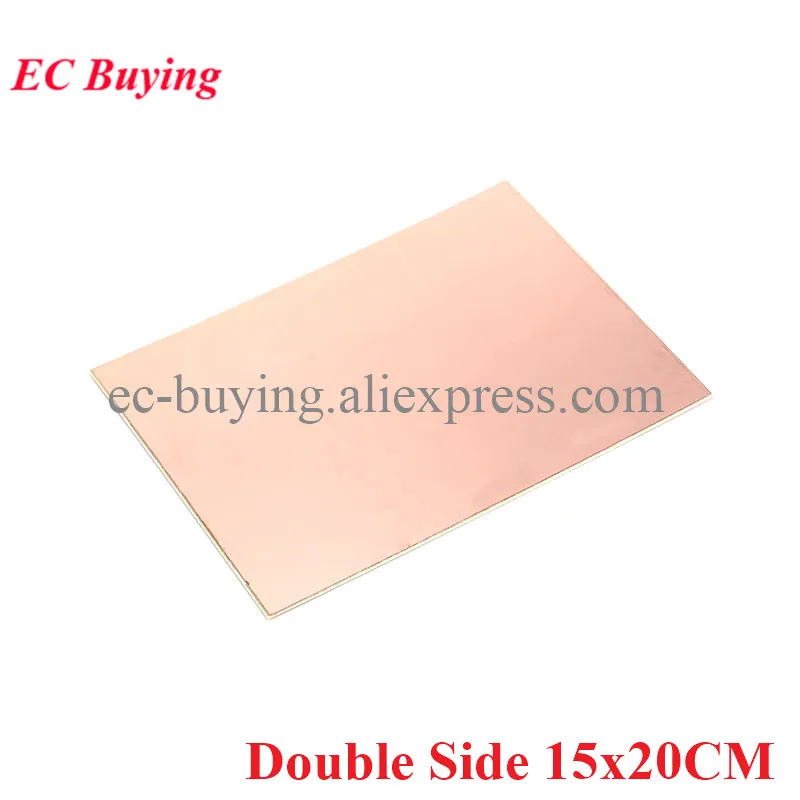 FR4 PCB 15*20 см двухсторонняя медная плакированная пластина DIY PCB Kit ламинированная печатная плата 15x20 см