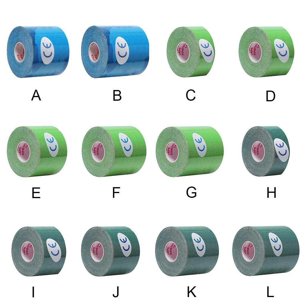

1pc Kinesiology Tape Muscle Bandage Sports Cotton Elastic Adhesive Strain Injury Tape Knee Muscle Pain Relief 7 5cm 5m 10cm 5m