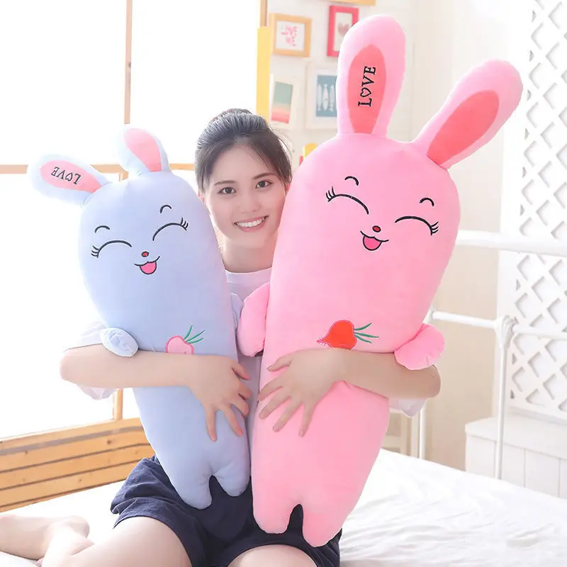 

Kawaii Ba Rabbit Carrot Plush Toy Sleeping Pillow Cute Birthday Halloween Gift Girls Doll Bed Toys Peluche Animal Crossing