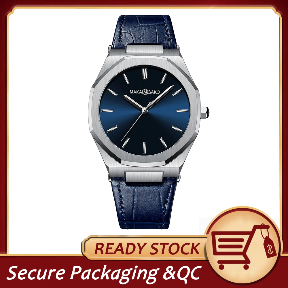 

Часы мужские кварцевые, водонепроницаемые, с кожаным ремешком, в европейском стиле, 2021