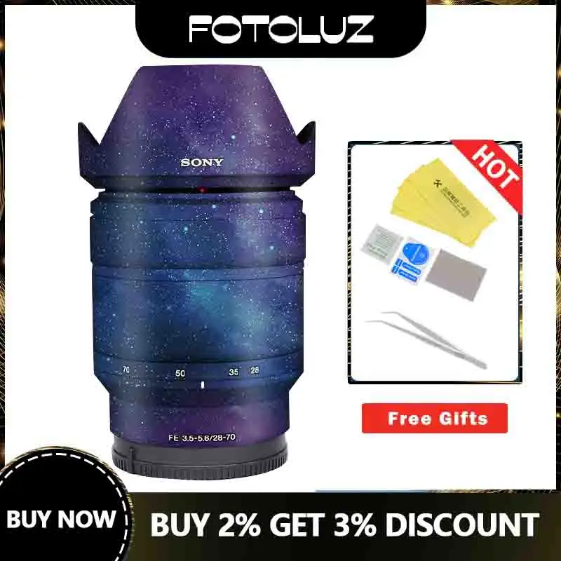 

Sony FE 28-70mm f/3.5-5.6 Lens Skin Camera Lens Protector Skin Camera Film Sony Accessories Sticker Decal Coat Wrap Cover