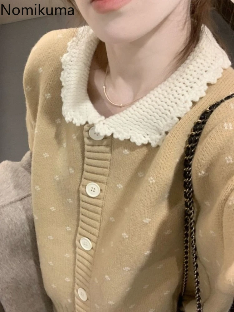 Женский вязаный свитер на осень и зиму с длинным рукавом